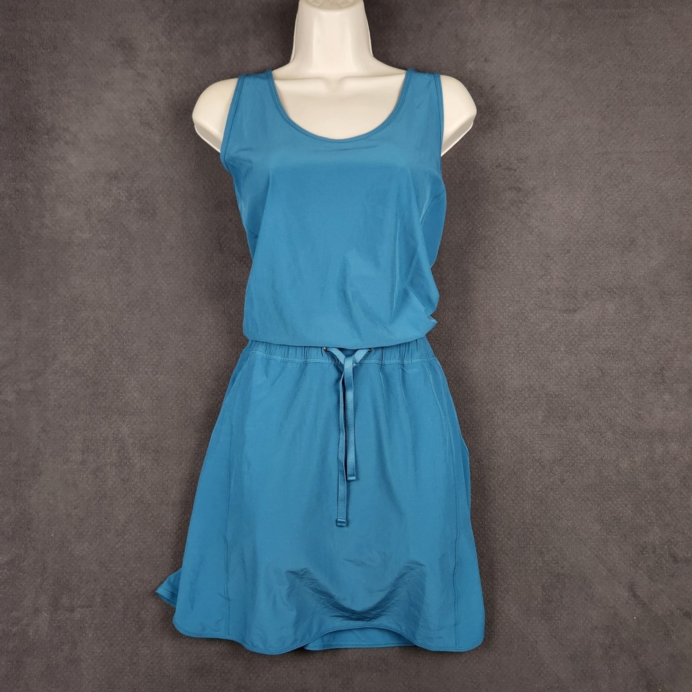 Patagonia Fleetwith Dress‎ Womens XL Wavy Blue Sleeveless Pockets Tank 58335 NEW